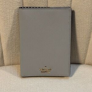 Kate Spade Light Gray Passport Holder